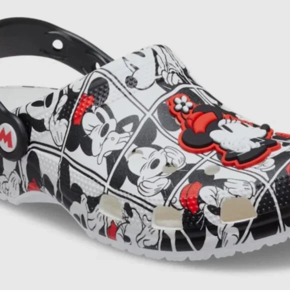 Crocs Mickey And Minnie Classic Clog Men's Size 8/Women's 10 Sandals Disney - Picture 4 of 4